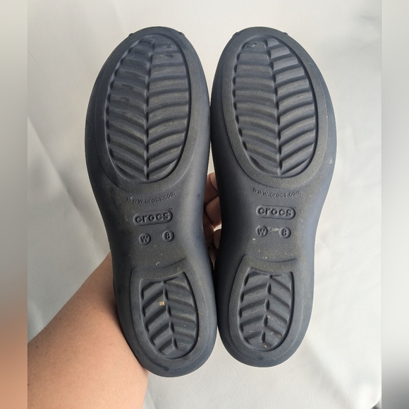 Crocs Olivia II Flat Ballet Women Shoes Size 8 Navy Blue Color - Picture 6 of 8